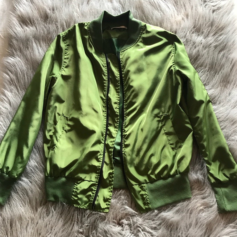 Olive Bomber Jacket